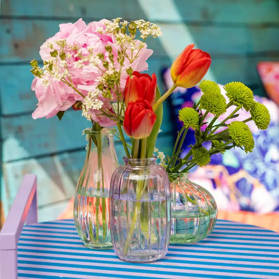 Clear Tall Glass Bud Vase – 12cm