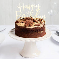 Luxe Gold Happy Birthday Cake Topper