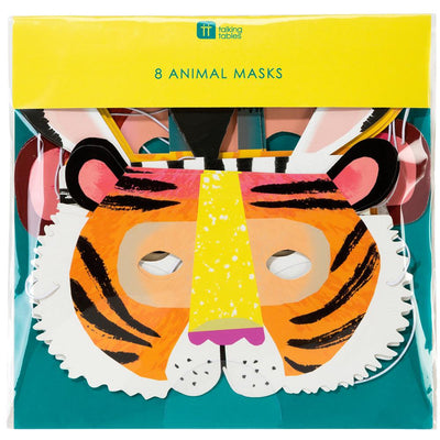 Party Animals Paper Masks | 8 Pack