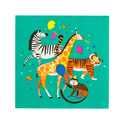 Party Animals Napkin | 20 Pack | 33cm