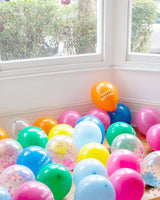 Pink Happy Birthday Confetti Balloons - Talking Tables UK Public