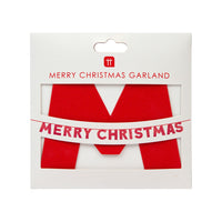 'Merry Christmas' Glitter Garland - 2m