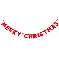 'Merry Christmas' Glitter Garland - 2m