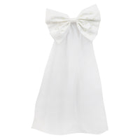 White Pearl Bow Veil