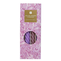 Purple Spiral Candles - 4 Pack