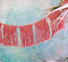 Boho Pink Macrame Garland - Talking Tables UK Public