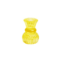 Yellow Glass Candle Holder - Small