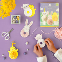 Easter Animals Pom Pom Kit - 6 Pack