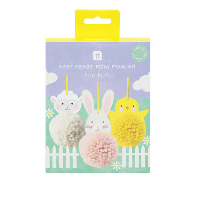 Easter Animals Pom Pom Kit - 6 Pack