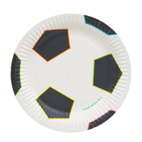 Recyclable Football Plates - 12 Pack