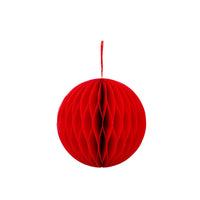 Red Card Honeycomb Ball Decoration