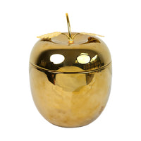 Gold Ceramic Apple Ice Bucket