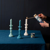 Light Blue Candlestick Shaped Candle