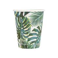 Tropical Fiesta Palm Leaf Paper Cups