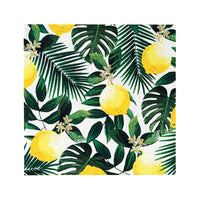 Tropical Palm Lemon Napkins