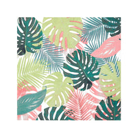 Tropical Palm Pastel Leaf Napkins