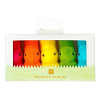 Rainbow Easter Bunny Decorations - 5 Pack