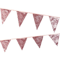 Pink Glitter Bunting - 3m