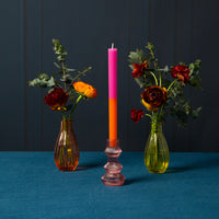 2 Tone Ombre Pink Dinner Candles - 2 Pack