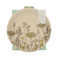 Recycled Paper Wildflower Plates - 12 Pack