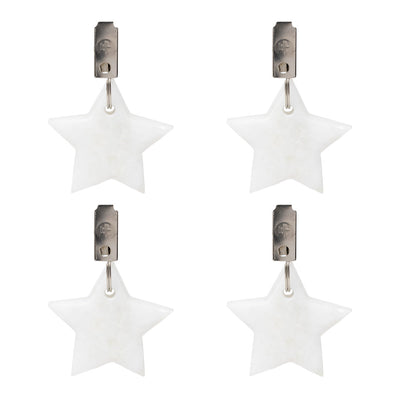 Marble Star Table Cover Weights - 4 Pack