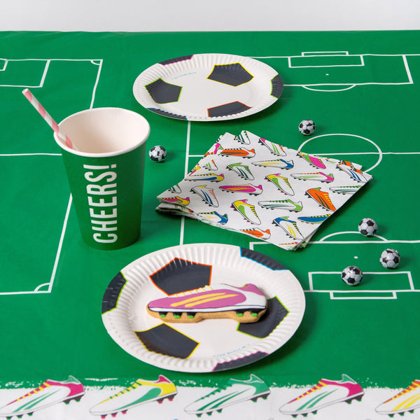 Recyclable Football Napkins - 20 Pack