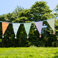 Pastel Fabric Bunting, 3m