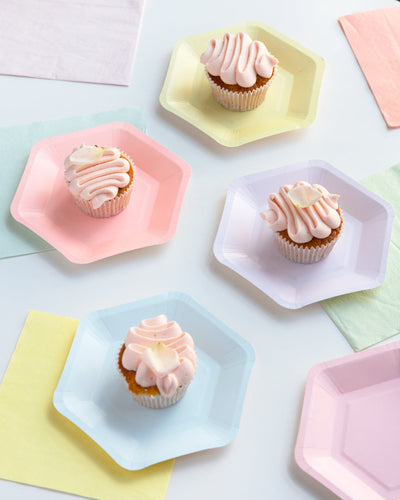 We ♥ Pastels Hexagonal Plates