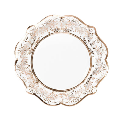 Party Porcelain Rose Gold Plate