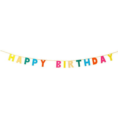 Birthday Brights Rainbow Happy Birthday Garland | 300cm