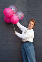 Pink Happy Birthday Confetti Balloons - Talking Tables UK Public