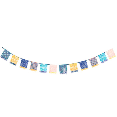 Moroccan Souk Blue Paper Garland - 3m