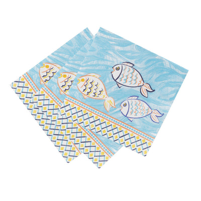 Moroccan Souk Fish Paper Napkins - 20 Pack