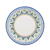 Moroccan Souk Blue Paper Plates - 12 Pack