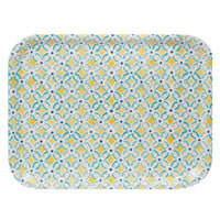 Moroccan Souk Yellow Wooden Tray