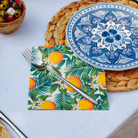 Tropical Palm Orange Napkins