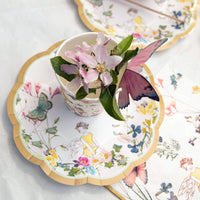 Fairy & Butterfly Scalloped Edge Paper Plates