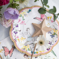 Fairy & Butterfly Scalloped Edge Paper Plates
