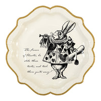 Alice in Wonderland Mad Hatter Party Paper Plates - 12 pack