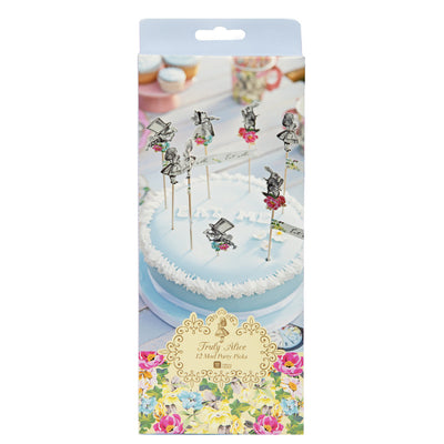Alice in Wonderland Mad Hatter Party Cake Toppers