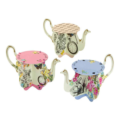 truly alice teapot cake stands 6pk 1 - Talking Tables