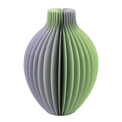 Lilac & Green Honeycomb Colour Paper Bud Vase