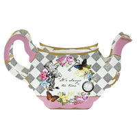 Pink Alice in Wonderland Card Teapot Vase