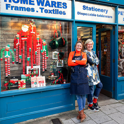 Creating a Christmas window display for George’s