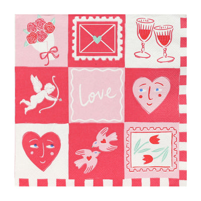 Love Icons Paper Napkins - 20 Pack