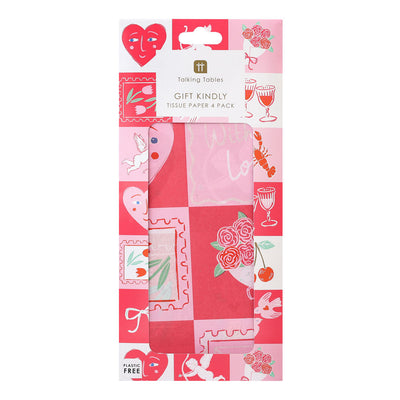 Love Icons Tissue Paper - 4 Sheets