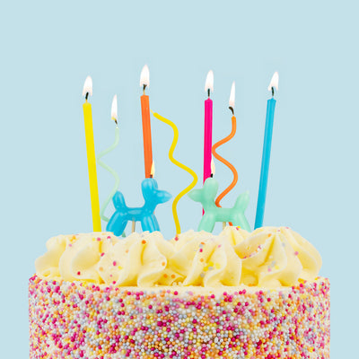 Balloon Dog Birthday Candles