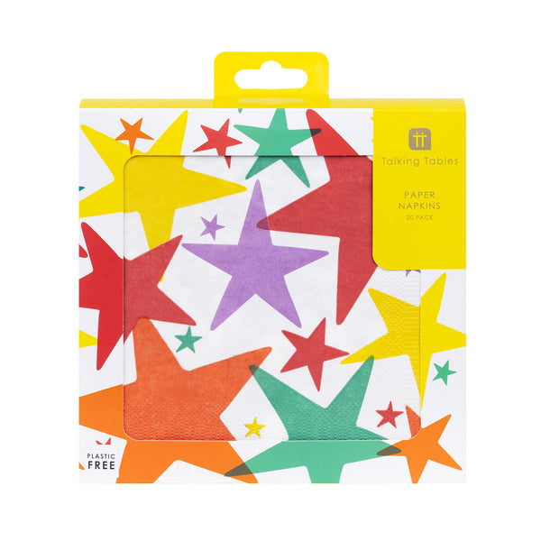 Happy Birthday Star Paper Napkins - 20 Pack