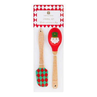 Nutcracker Silicone Kitchen Utensils - 2 Pack Set