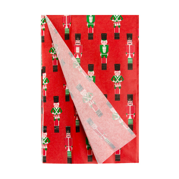 Red Nutcracker Tissue Paper - 4 Sheets